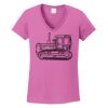 Ladies Heavy Cotton™ 100% Cotton V-Neck T-Shirt Thumbnail
