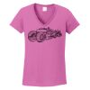 Ladies Heavy Cotton™ 100% Cotton V-Neck T-Shirt Thumbnail