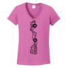 Ladies Heavy Cotton™ 100% Cotton V-Neck T-Shirt Thumbnail