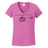 Ladies Heavy Cotton™ 100% Cotton V-Neck T-Shirt Thumbnail