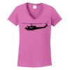 Ladies Heavy Cotton™ 100% Cotton V-Neck T-Shirt Thumbnail