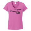 Ladies Heavy Cotton™ 100% Cotton V-Neck T-Shirt Thumbnail