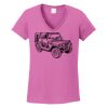 Ladies Heavy Cotton™ 100% Cotton V-Neck T-Shirt Thumbnail