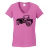 Ladies Heavy Cotton™ 100% Cotton V-Neck T-Shirt Thumbnail
