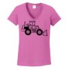 Ladies Heavy Cotton™ 100% Cotton V-Neck T-Shirt Thumbnail