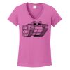 Ladies Heavy Cotton™ 100% Cotton V-Neck T-Shirt Thumbnail