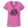 Ladies Heavy Cotton™ 100% Cotton V-Neck T-Shirt Thumbnail