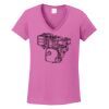Ladies Heavy Cotton™ 100% Cotton V-Neck T-Shirt Thumbnail