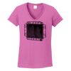 Ladies Heavy Cotton™ 100% Cotton V-Neck T-Shirt Thumbnail