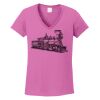 Ladies Heavy Cotton™ 100% Cotton V-Neck T-Shirt Thumbnail