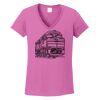 Ladies Heavy Cotton™ 100% Cotton V-Neck T-Shirt Thumbnail