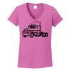 Ladies Heavy Cotton™ 100% Cotton V-Neck T-Shirt Thumbnail