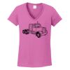 Ladies Heavy Cotton™ 100% Cotton V-Neck T-Shirt Thumbnail