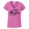 Ladies Heavy Cotton™ 100% Cotton V-Neck T-Shirt Thumbnail