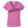 Ladies Heavy Cotton™ 100% Cotton V-Neck T-Shirt Thumbnail