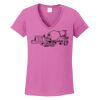 Ladies Heavy Cotton™ 100% Cotton V-Neck T-Shirt Thumbnail
