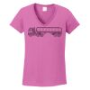 Ladies Heavy Cotton™ 100% Cotton V-Neck T-Shirt Thumbnail