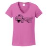 Ladies Heavy Cotton™ 100% Cotton V-Neck T-Shirt Thumbnail