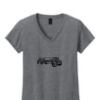 Ladies Heavy Cotton™ 100% Cotton V-Neck T-Shirt Thumbnail