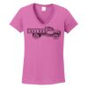 Ladies Heavy Cotton™ 100% Cotton V-Neck T-Shirt Thumbnail