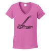 Ladies Heavy Cotton™ 100% Cotton V-Neck T-Shirt Thumbnail