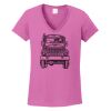 Ladies Heavy Cotton™ 100% Cotton V-Neck T-Shirt Thumbnail