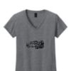 Ladies Heavy Cotton™ 100% Cotton V-Neck T-Shirt Thumbnail