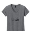 Ladies Heavy Cotton™ 100% Cotton V-Neck T-Shirt Thumbnail
