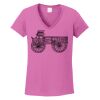 Ladies Heavy Cotton™ 100% Cotton V-Neck T-Shirt Thumbnail
