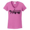 Ladies Heavy Cotton™ 100% Cotton V-Neck T-Shirt Thumbnail