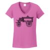 Ladies Heavy Cotton™ 100% Cotton V-Neck T-Shirt Thumbnail