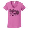 Ladies Heavy Cotton™ 100% Cotton V-Neck T-Shirt Thumbnail