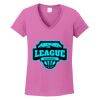 Ladies Heavy Cotton™ 100% Cotton V-Neck T-Shirt Thumbnail