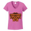 Ladies Heavy Cotton™ 100% Cotton V-Neck T-Shirt Thumbnail