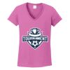 Ladies Heavy Cotton™ 100% Cotton V-Neck T-Shirt Thumbnail