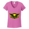 Ladies Heavy Cotton™ 100% Cotton V-Neck T-Shirt Thumbnail