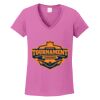 Ladies Heavy Cotton™ 100% Cotton V-Neck T-Shirt Thumbnail