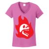 Ladies Heavy Cotton™ 100% Cotton V-Neck T-Shirt Thumbnail