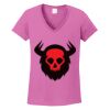 Ladies Heavy Cotton™ 100% Cotton V-Neck T-Shirt Thumbnail