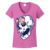 Ladies Heavy Cotton™ 100% Cotton V-Neck T-Shirt Thumbnail