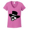 Ladies Heavy Cotton™ 100% Cotton V-Neck T-Shirt Thumbnail