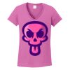 Ladies Heavy Cotton™ 100% Cotton V-Neck T-Shirt Thumbnail