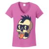 Ladies Heavy Cotton™ 100% Cotton V-Neck T-Shirt Thumbnail