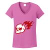 Ladies Heavy Cotton™ 100% Cotton V-Neck T-Shirt Thumbnail