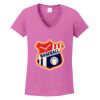 Ladies Heavy Cotton™ 100% Cotton V-Neck T-Shirt Thumbnail