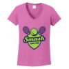 Ladies Heavy Cotton™ 100% Cotton V-Neck T-Shirt Thumbnail