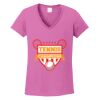 Ladies Heavy Cotton™ 100% Cotton V-Neck T-Shirt Thumbnail