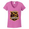 Ladies Heavy Cotton™ 100% Cotton V-Neck T-Shirt Thumbnail