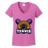 Ladies Heavy Cotton™ 100% Cotton V-Neck T-Shirt Thumbnail