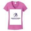 Ladies Heavy Cotton™ 100% Cotton V-Neck T-Shirt Thumbnail